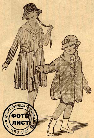 Детская мода начала ХХ века